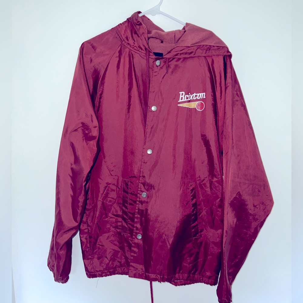 Brixton Windbreaker Burgundy